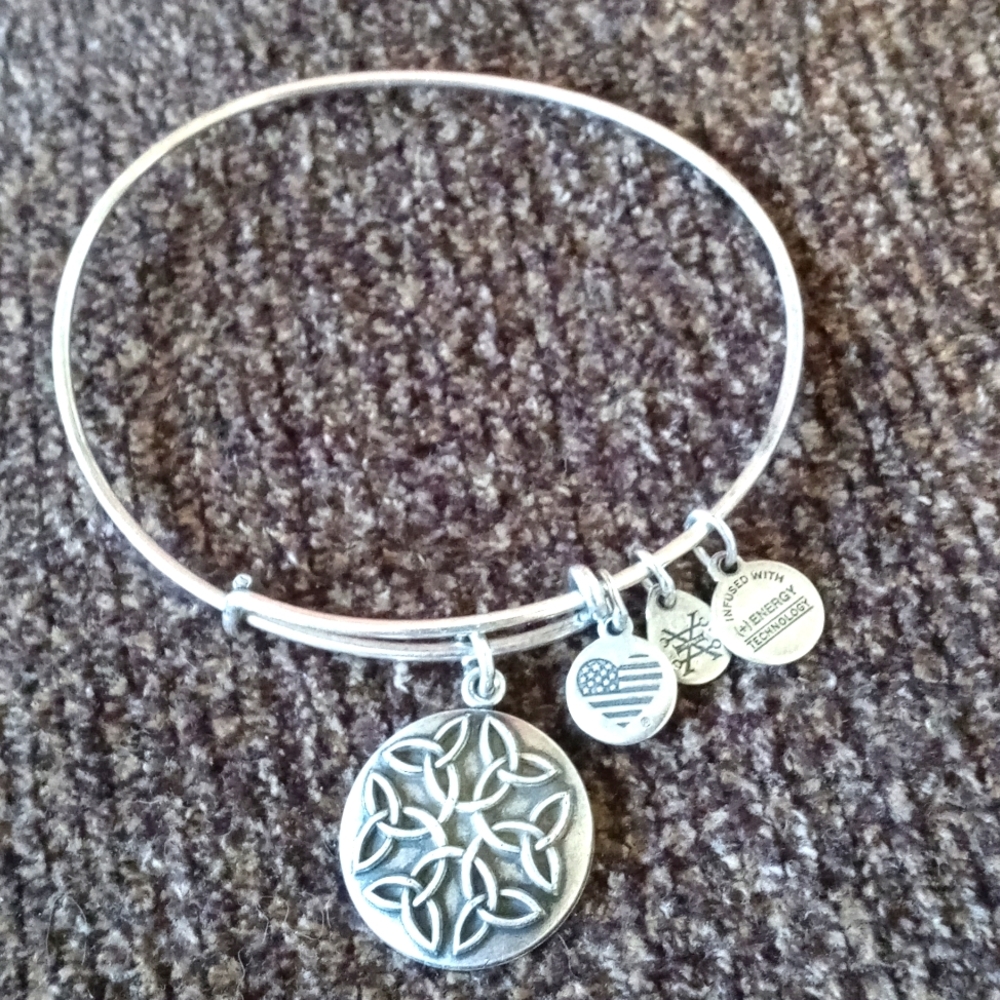 Alex and Ani Endless Knot Charm bracelet